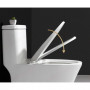 Toalettsits universell vit PP med soft-close & quick-release 44×37 ...