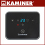 Keramisk värmare KAMINER svart 1500W med LED-display, termostat 10–...