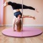 Pole Dance Matta Rosa Ø150 x 5 cm Hopfällbar Vattentålig För Tränin...