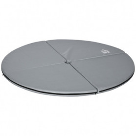 Pole Dance Matta Grå Ø150 x 5 cm Hopfällbar Vattentålig För Träning...