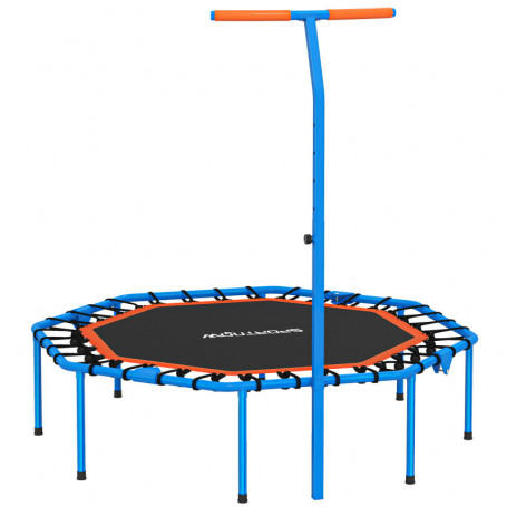 Fitness Trampolin med Justerbart Handtag och Ihopfällbar Design 128...
