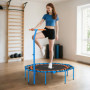 Fitness Trampolin med Justerbart Handtag och Ihopfällbar Design 128...