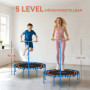 Fitness Trampolin med Justerbart Handtag och Ihopfällbar Design 128...