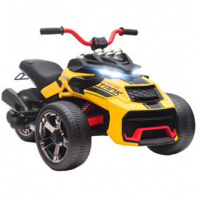 Elektriskt Quad för Barn 3–5 km/h med LED-Ljus – Gul – 113 x 74 x 6...