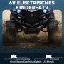 Elektriskt Barnquad Med 6V Motor 1,5–3 km/h Och LED-Ljus – Svart – ...