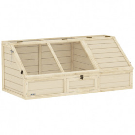 Rymligt Kanin / Sköldpaddshus Naturlig 120 x 55 x 20/50 cm