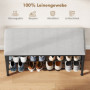 Skobänk Svart/Mörkgrå 81 x 31 x 50 cm Med Förvaring och Stoppad Sit...