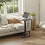 Höj- och Sänkbart Laptop bord med Hjul Svart 65 x 48 x 73–110 cm C-...