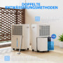 Luftavfuktare 20 liter/dag Tyst drift Med 4,5 L Tank och LED-Panel ...