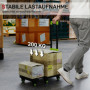 Hopfällbar Transportvagn 200 kg Belastning Med Justerbart Handtag O...