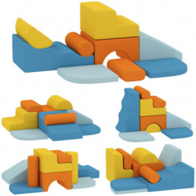 Mjukt Skumklossar För Barn Med 9 Delar 140 x 80 x 25 cm