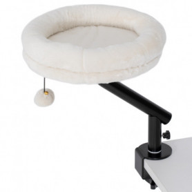 Justerbar Kattbädd med Skrivbord Fäste 360° Rotation Och Leksaksbol...