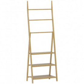 Handdukshängare 3 Stång, 3 Hyllor – A-Formad Design i Bambu 53,5 x ...