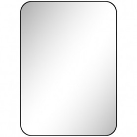 Badrumsspegel 50 x 70 cm med Svart Metallram och Splitterskydd