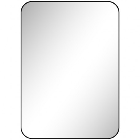 Badrumsspegel 50 x 70 cm med Svart Metallram och Splitterskydd