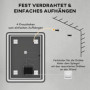 LED Badrumsspegel 70 x 90 cm med Touch, Antifog och Minnesfunktion
