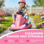 Radiobil Bumper Car För Barn Med 360° Rotation Rosa - 30 kg