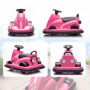 Radiobil Bumper Car För Barn Med 360° Rotation Rosa - 30 kg