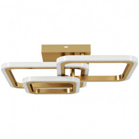 LED Taklampa Med Geometriska Ringar 48 x 46 cm Guld