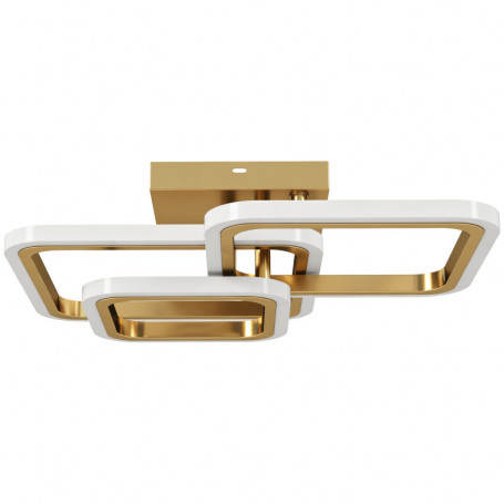 LED Taklampa Med Geometriska Ringar 48 x 46 cm Guld