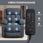 Elektrisk Massage Fåtölj Med Lyftfunktion Och Fjärrkontroll 135° Lu...