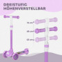 Barn Sparkcykel 3 Hjul Med LED‑Hjul Och Justerbart Styre 52 x 29 x ...