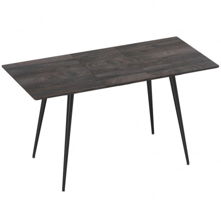 Utdragbart matbord Stålben 6–8 personer 120 - 160 x 75 x 77 cm Mörkgrå