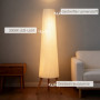 LED Golvlampa Med 3-Stegs Dimmer Och Trästativ 46 x 46 x 153 cm Nat...
