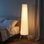 LED Golvlampa Med 3-Stegs Dimmer Och Trästativ 46 x 46 x 153 cm Nat...