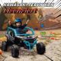 Barn-UTV Kawasaki Licensierat Blå Svart 3–5 km/h - 3–5 år