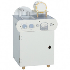 Lekkök Med 32 Delar Ljusblå Vit Trä 36 x 26 x 52 cm