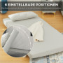 Soffa Bäddfåtölj Cremevit 94 x 78 x 80 cm Leinenlook