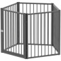 Små Hundhage Svart 180 x 60 x 76 cm Stål