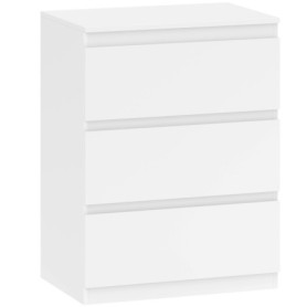 Byrå Med 3 Lådor Vit 60 x 40 x 79 cm Spånskiva