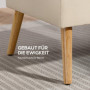2-sits Soffa Beige i Tyg – Kompakt Design, 118×68×90 cm