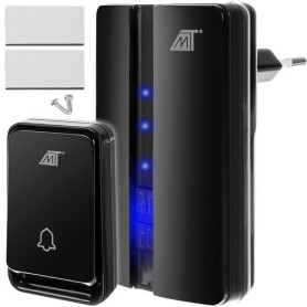 Trådlös Dörrklocka - Vattentät - Svart