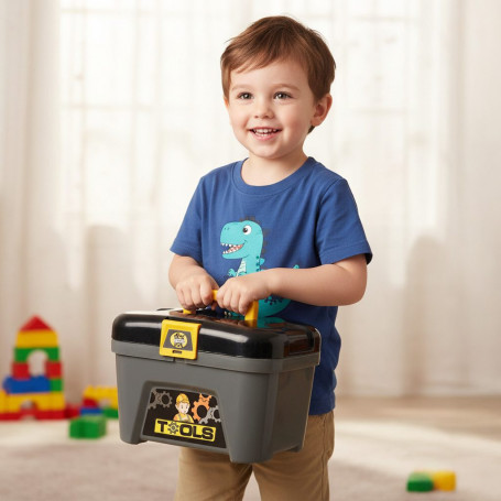 3-i-1 verkstadslekset för barn – DIY Workshop, 59 delar