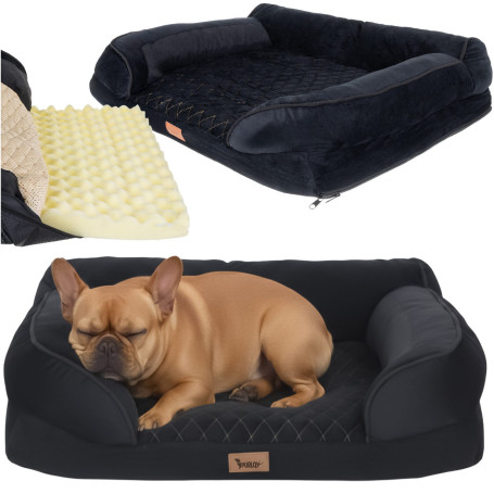 Husdjursbädd S med ortopediskt stöd – mjuk och stabil liggyta