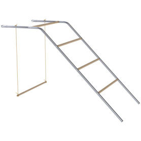 Höns lekställning Silver 82 x 150 x 110 cm Trä