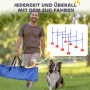 Hund Agility Hop Set Med 4 Hinder Och Väska - Blå