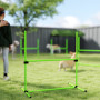 Hund agility Hop Set 4-delar 99 x 65 x 94 cm Med Bärväska Grön