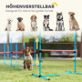 Justerbart Hund agility set 4 Hop Hindar Ljusblå Med Väska