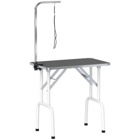 Hopfällbart Hund trimbord Svart 81 x 48,5 x 80 cm Stålben