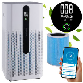 Luftrenare Tyst Smart Jonisering 80 m² Ioniqs WiFi HEPA