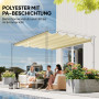 Ersättningsduk Pergola Vit 350 x 260 cm Polyester