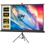 Projektorduk 16:9 Med Stativ Svart 221 x 124 cm 100 Tum