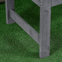 Trädgårdsbänk Grå 143 x 51 x 85 cm Trä 2-sits