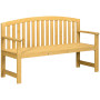 Trädgårdsbänk Orange 140 x 50 x 85 cm Trä