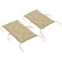 Stolsdyna Khaki 98 x 50 cm Tyg 8 cm Tjock 2-pack