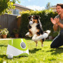 Automatisk Bollkastare Grön Med 3 Bollar För Hundar